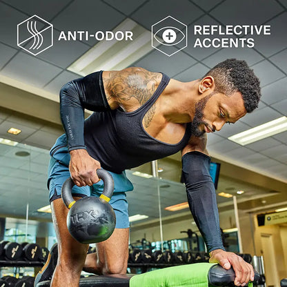 Instant Cooling Sun Sleeves – UPF 50+ UV Protection, Moisture-Wicking, Reflective Accents for Sports & Outdoor Activities