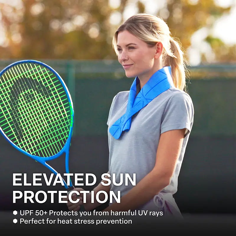 Instant Cooling PVA Neck Wrap Towel – Long-Lasting, Reusable, UPF 50+ Sun Protection for Sports & Outdoor Activities