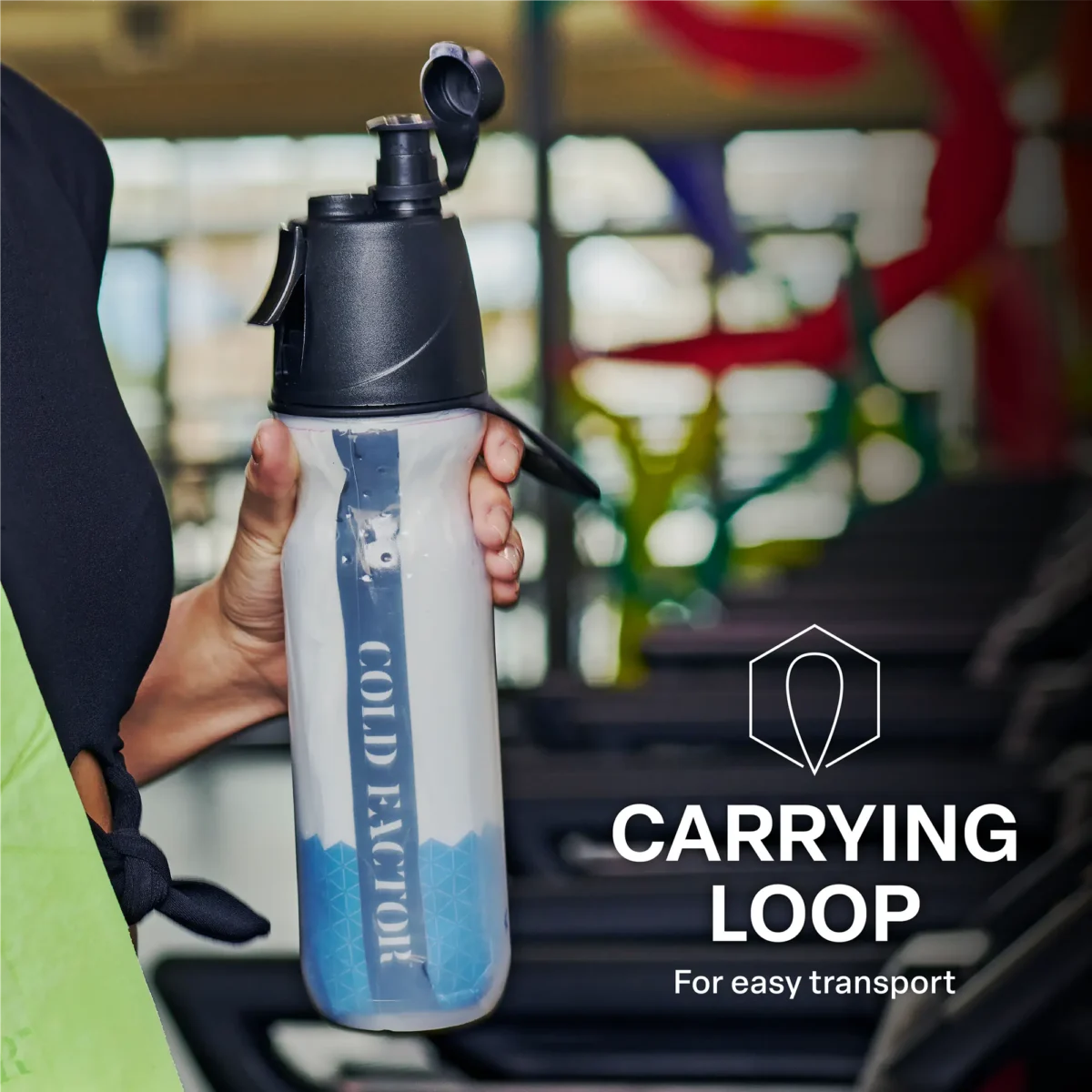 Dual-Action Misting Water Bottle – Stay Hydrated & Cool with Insulated Design – Leak-Proof, Portable, and Eco-Friendly