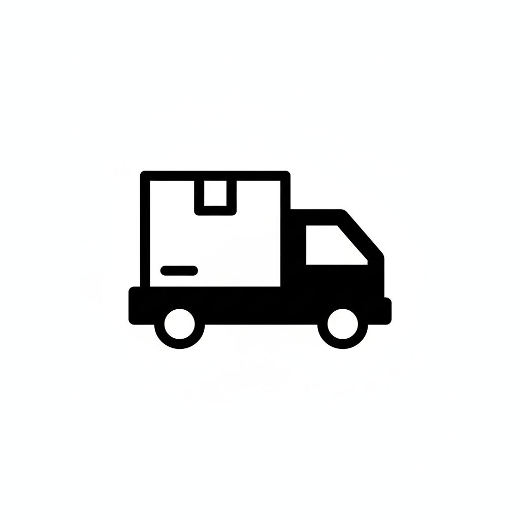Fast shipping truck icon