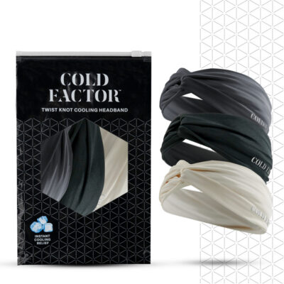 Instant Cooling Twist Knot Headband 3 Pack – Quick-Dry, Sweat-Wicking, Lightweight for Running, Sports & Workouts